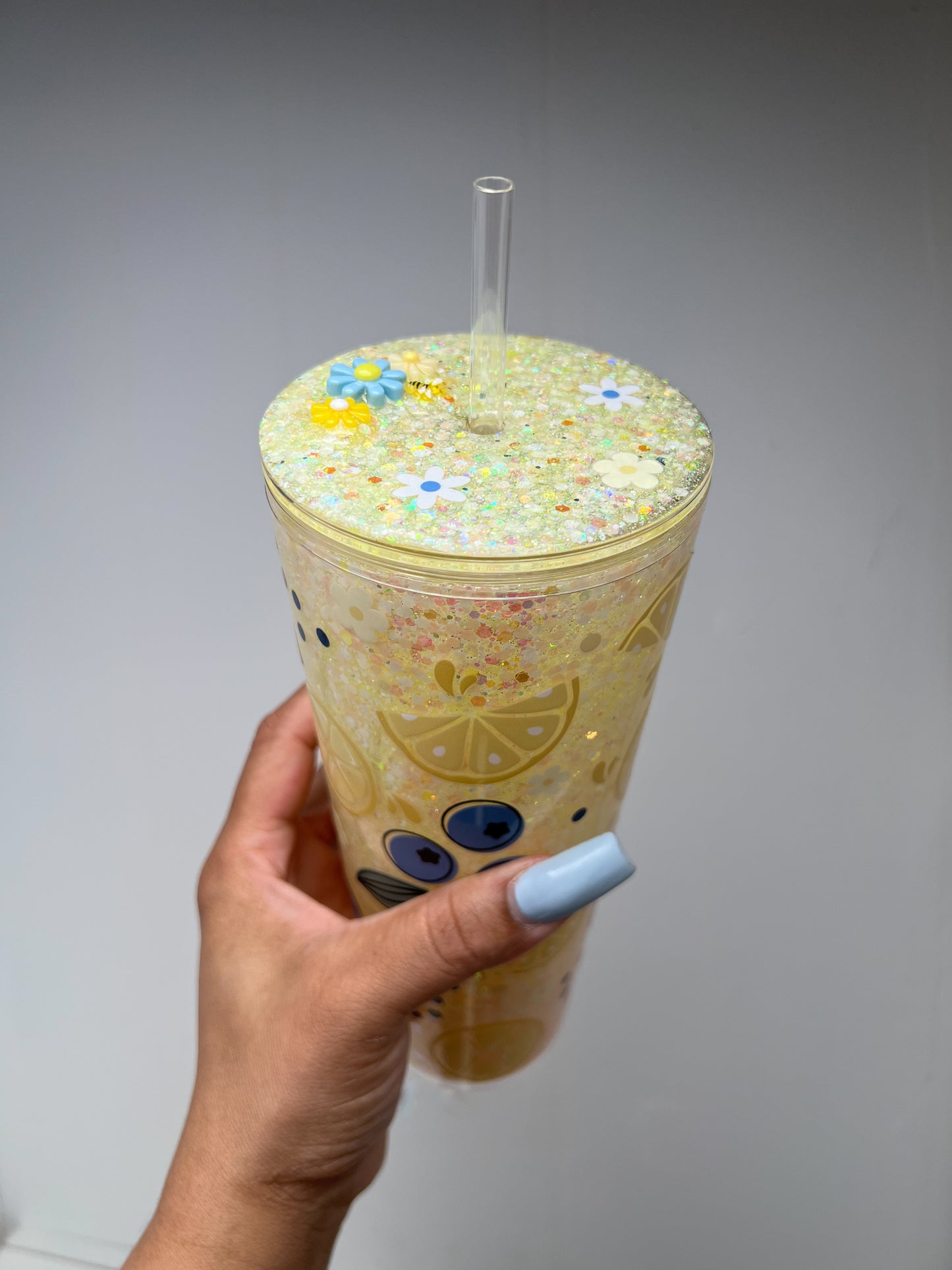 24 oz blue berry lemonade acrylic tumbler