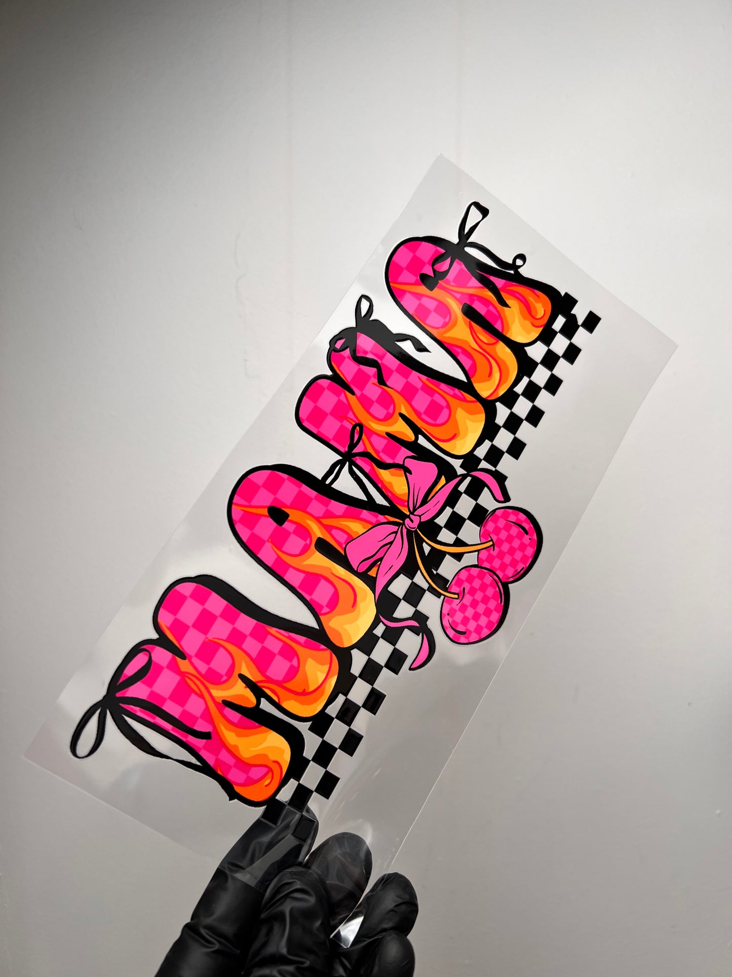 Mama checker cherry bow