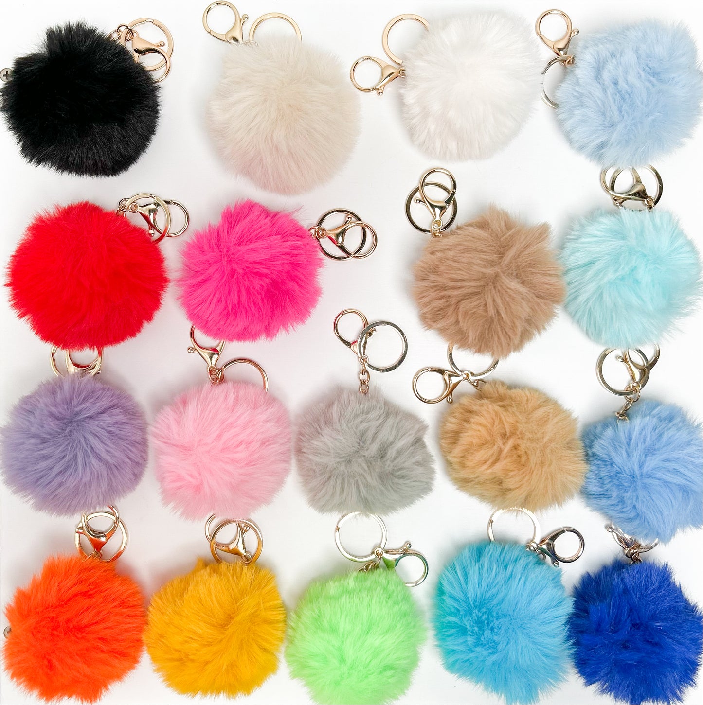 KEYCHAIN POM POMS!!