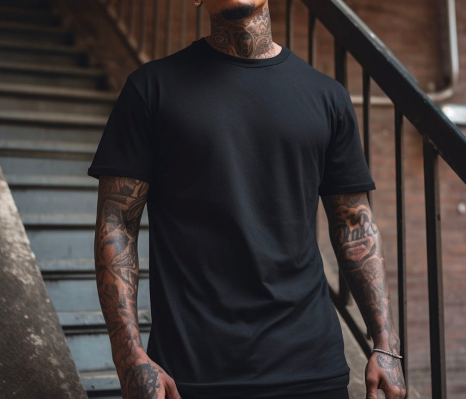 BLACK T SHIRTS (GILDAN)