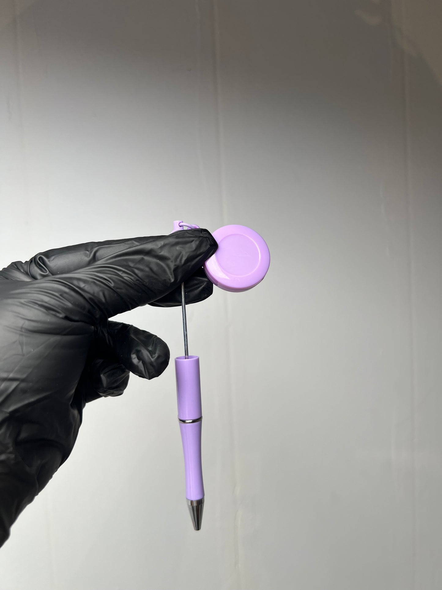 Beadable badge pens