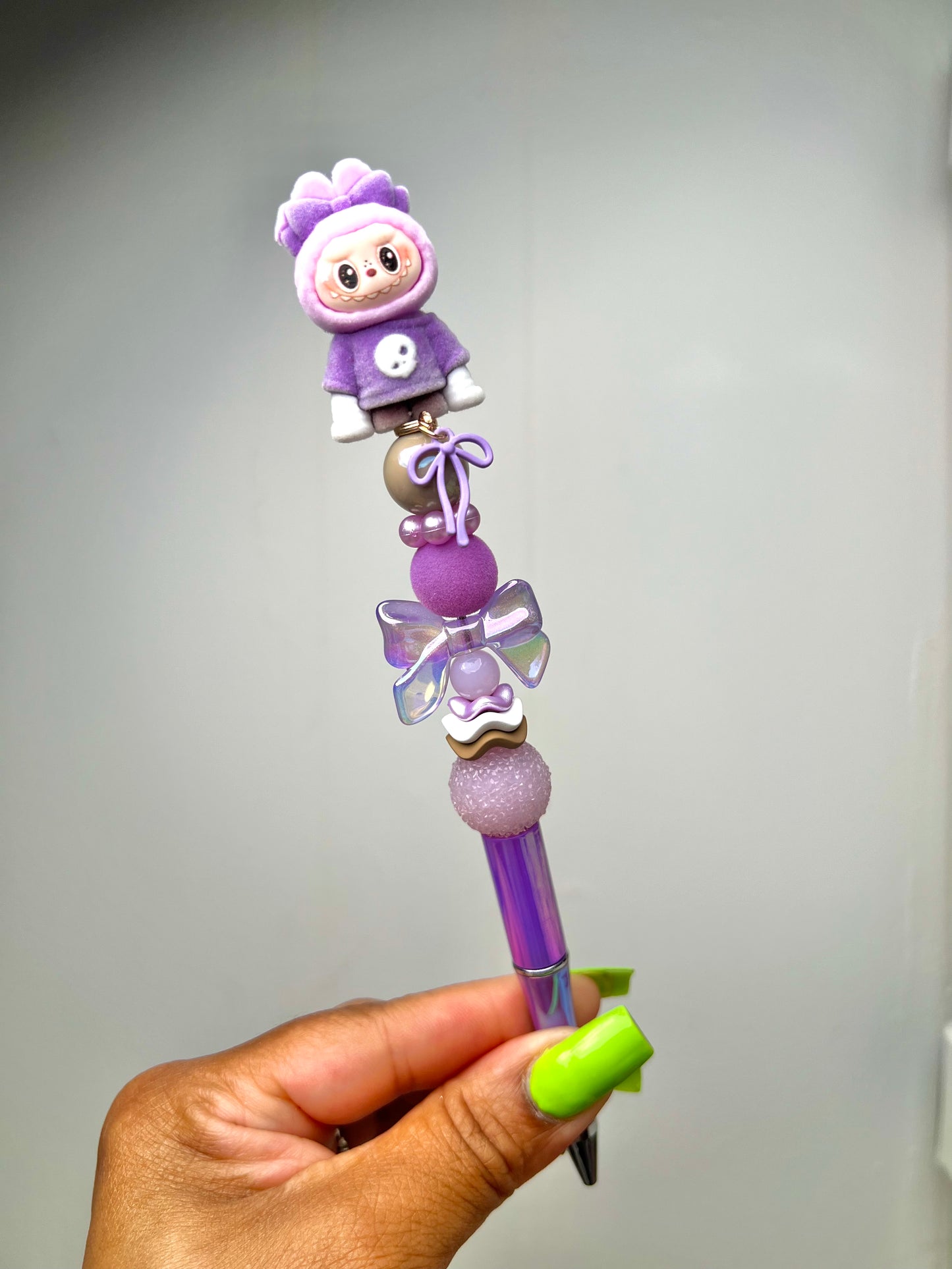 Labubu 3d inspired pens (with extender/charm)