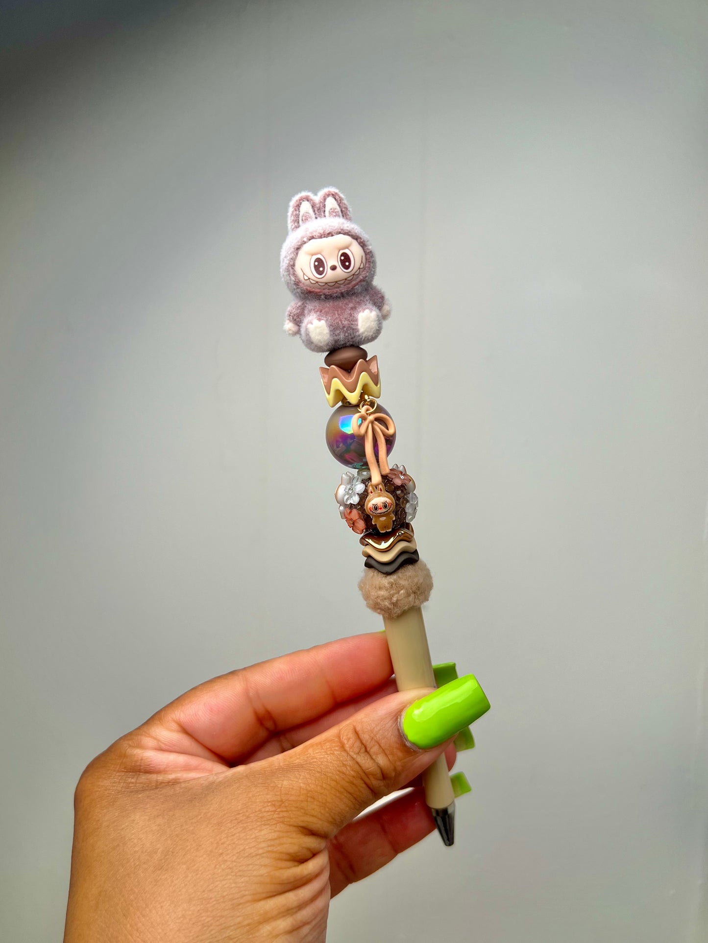 Labubu 3d inspired pens (with extender/charm)