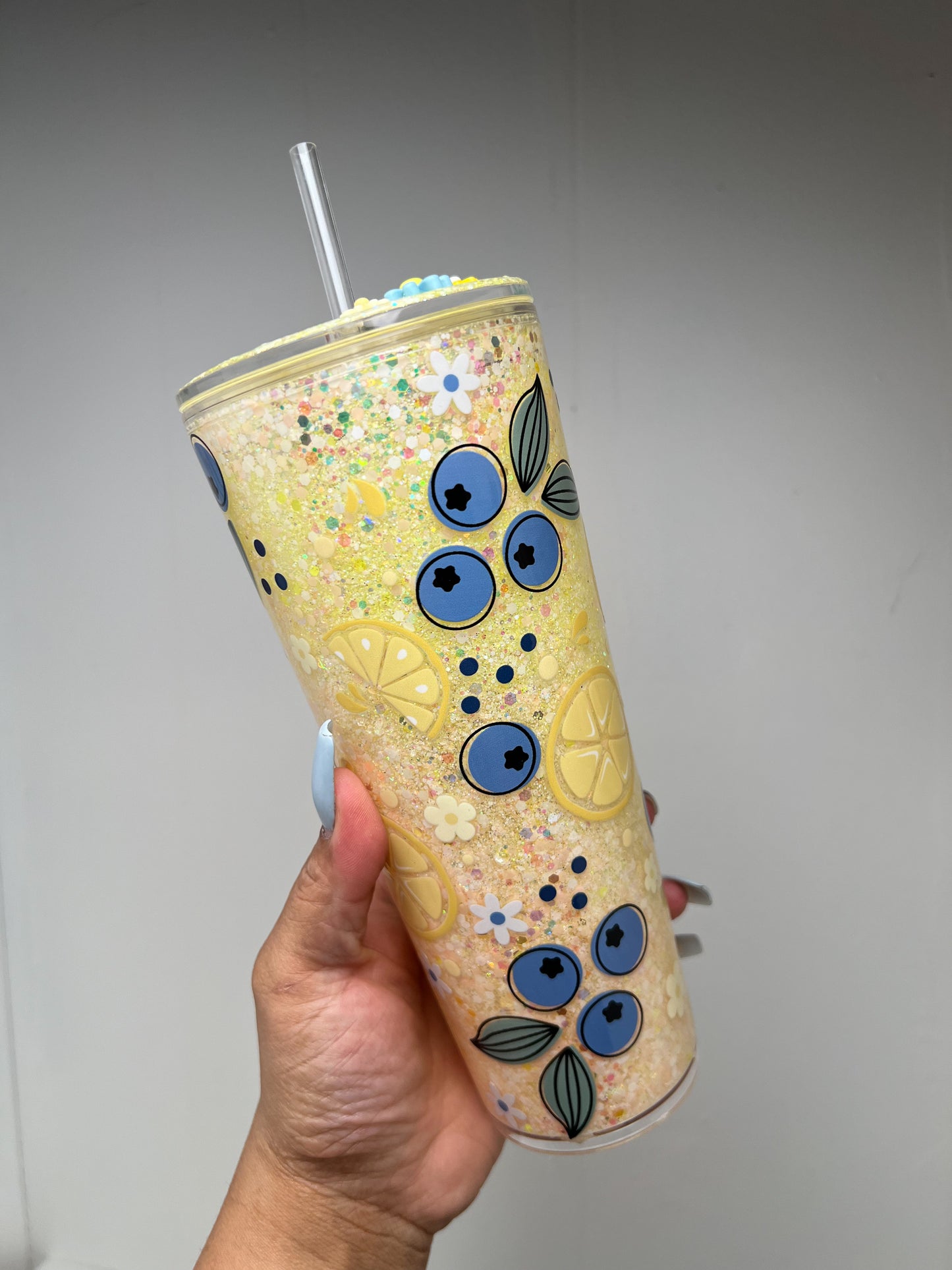 24 oz blue berry lemonade acrylic tumbler
