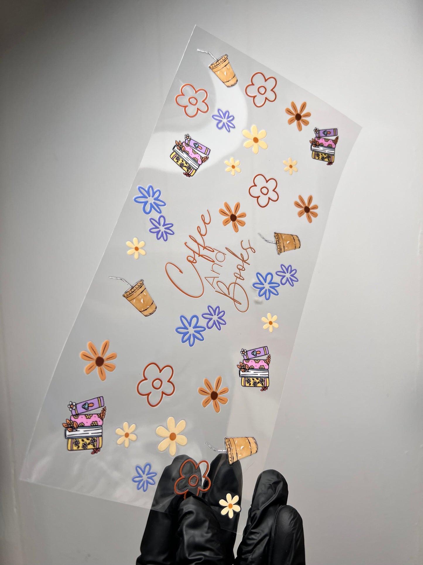 Coffee and books daisy