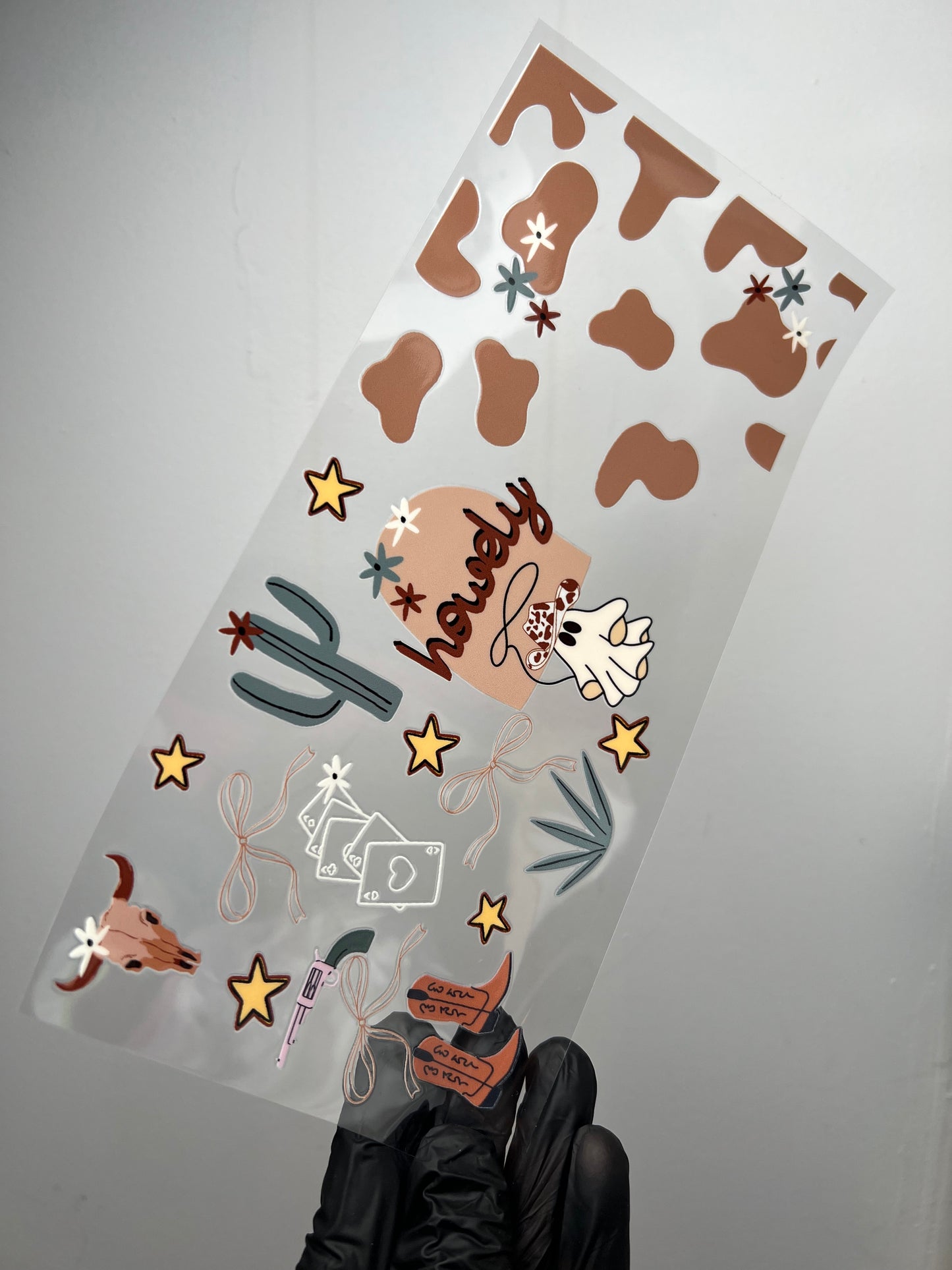 Howdy cow print