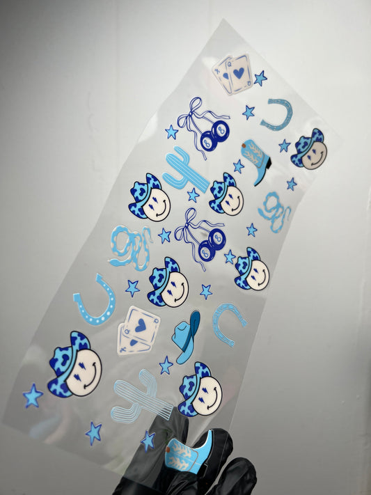(W64) Blue smiley