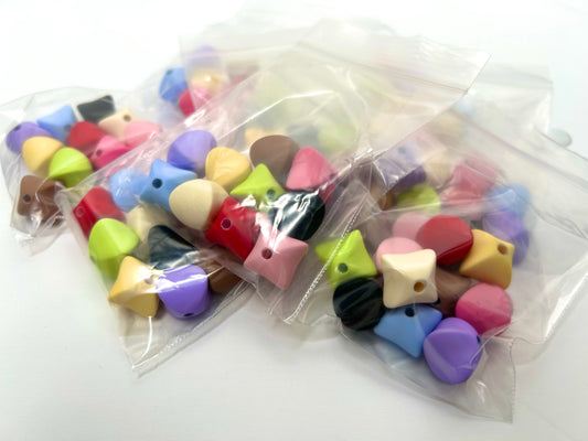 Matte diamond shape bead