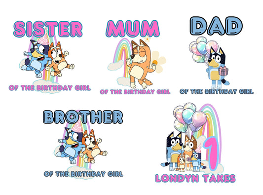 Bluey inspired 1st bday package