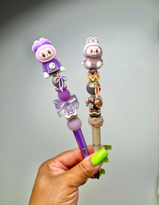 Labubu 3d inspired pens (with extender/charm)